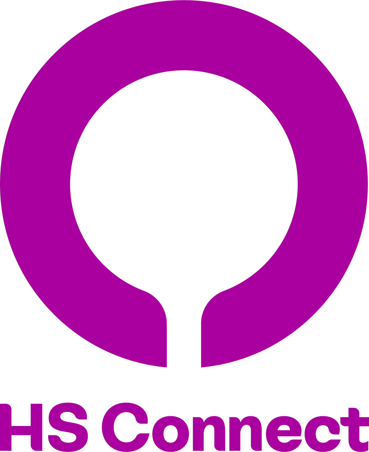 Purple "HS Connect" logo